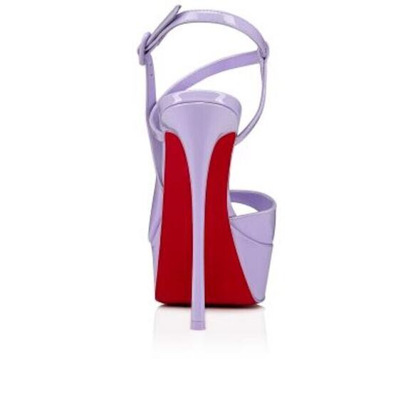 Christian Louboutin So Jenlove Alta 150 Purple Platform Sandal Heel Pump 42 - Picture 9 of 11